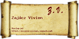 Zajácz Vivien névjegykártya